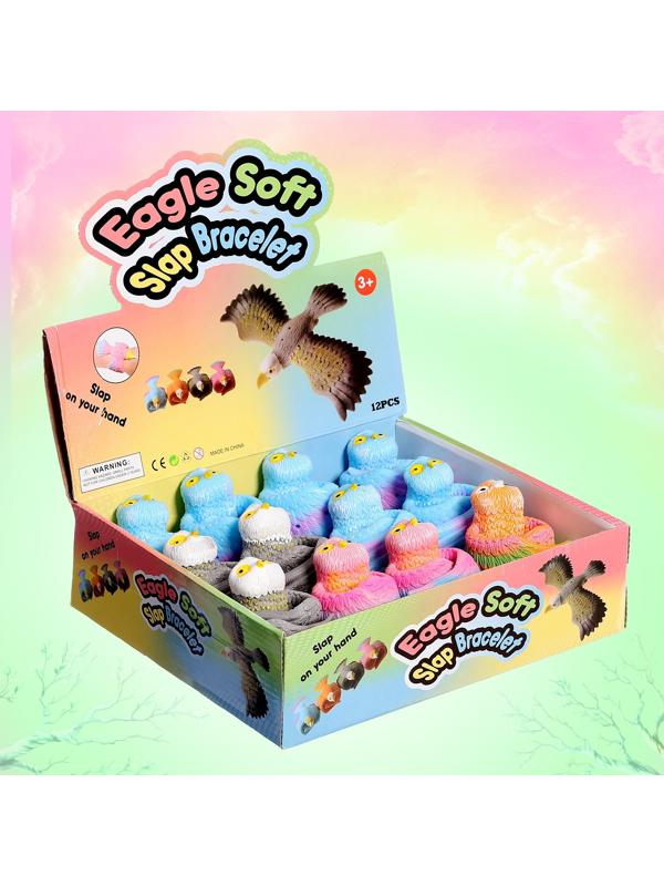 Фигурка птицы «Сова», шлёпающий браслет, МИКС