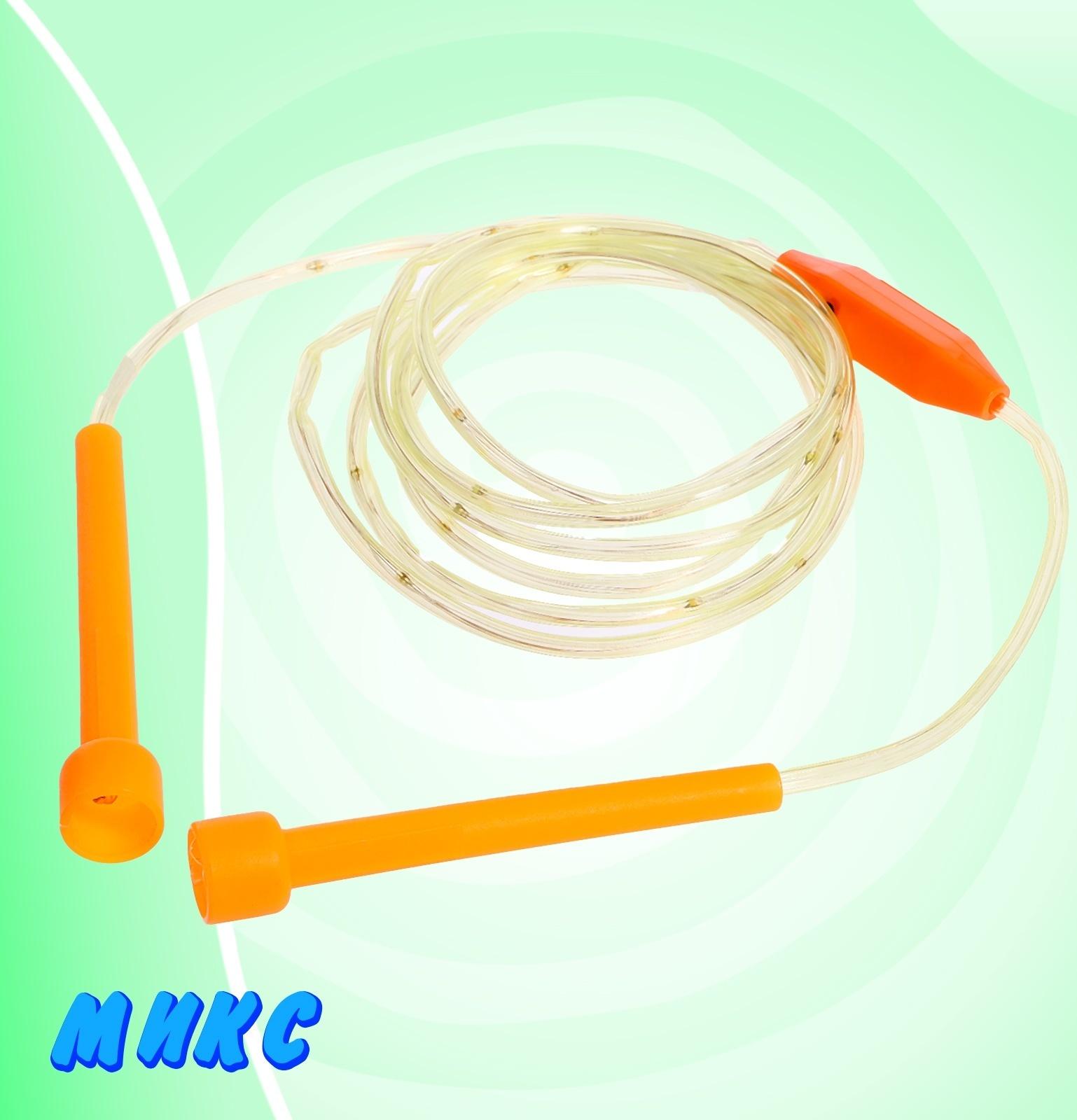 Скакалка детская «Кузнечик», световые эффекты, цвет МИКС