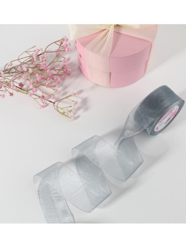 Лента капроновая, 40 мм, 20±1 м, серая, №59