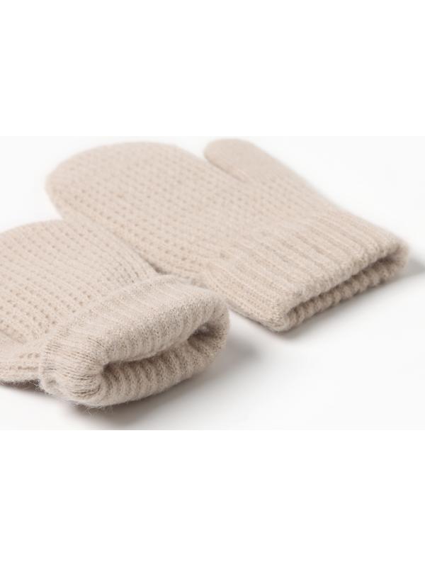 Варежки детские MINAKU, цвет бежевый, 18 см