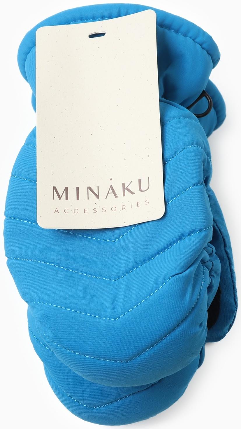 Варежки зимние детские MINAKU, цвет синий, 18см