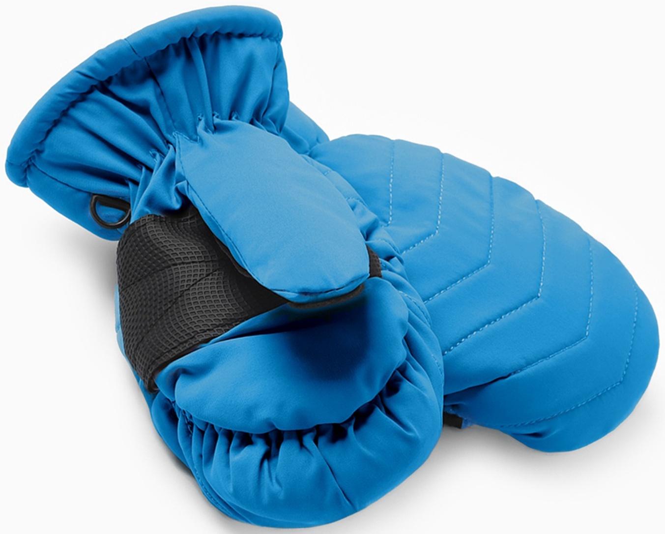 Варежки зимние детские MINAKU, цвет синий, 18см