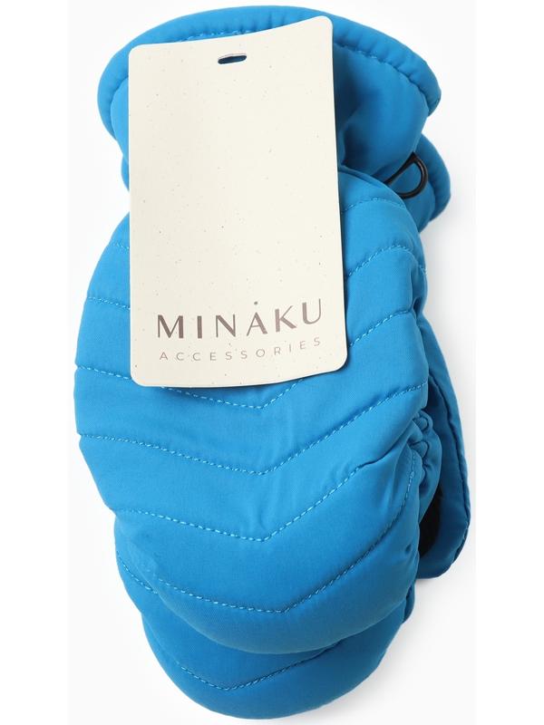 Варежки зимние детские MINAKU, цвет синий, 18см