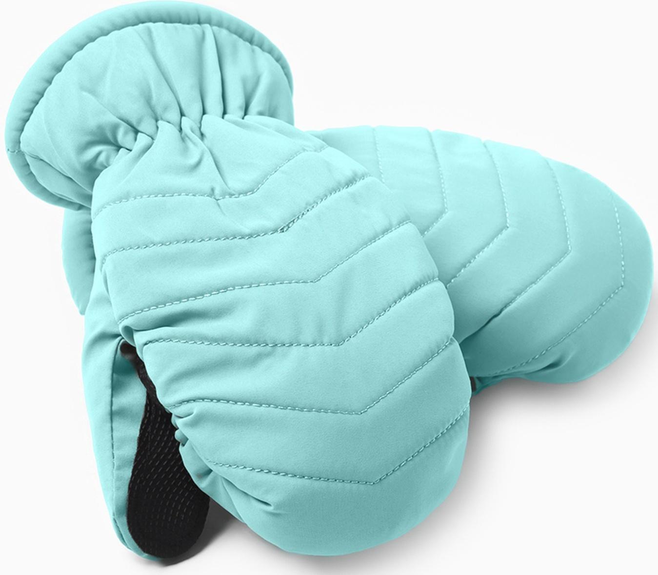 Варежки зимние детские MINAKU, цвет голубой, 15см