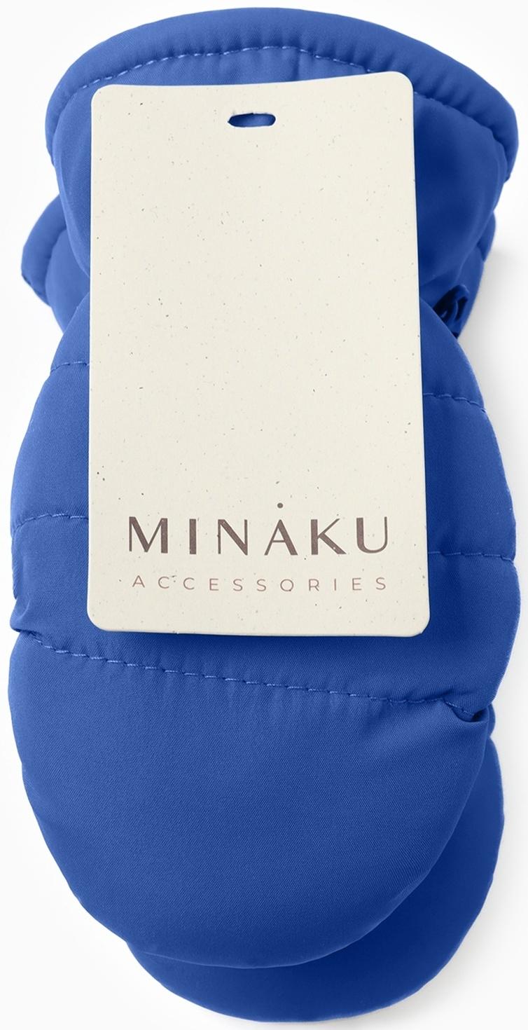 Варежки зимние детские MINAKU, цвет синий, 15см