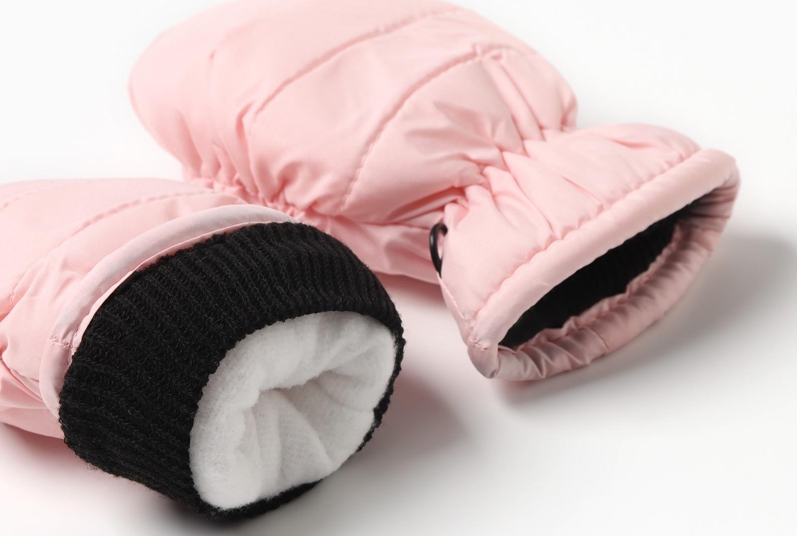 Варежки зимние детские MINAKU, цвет розовый, 15см