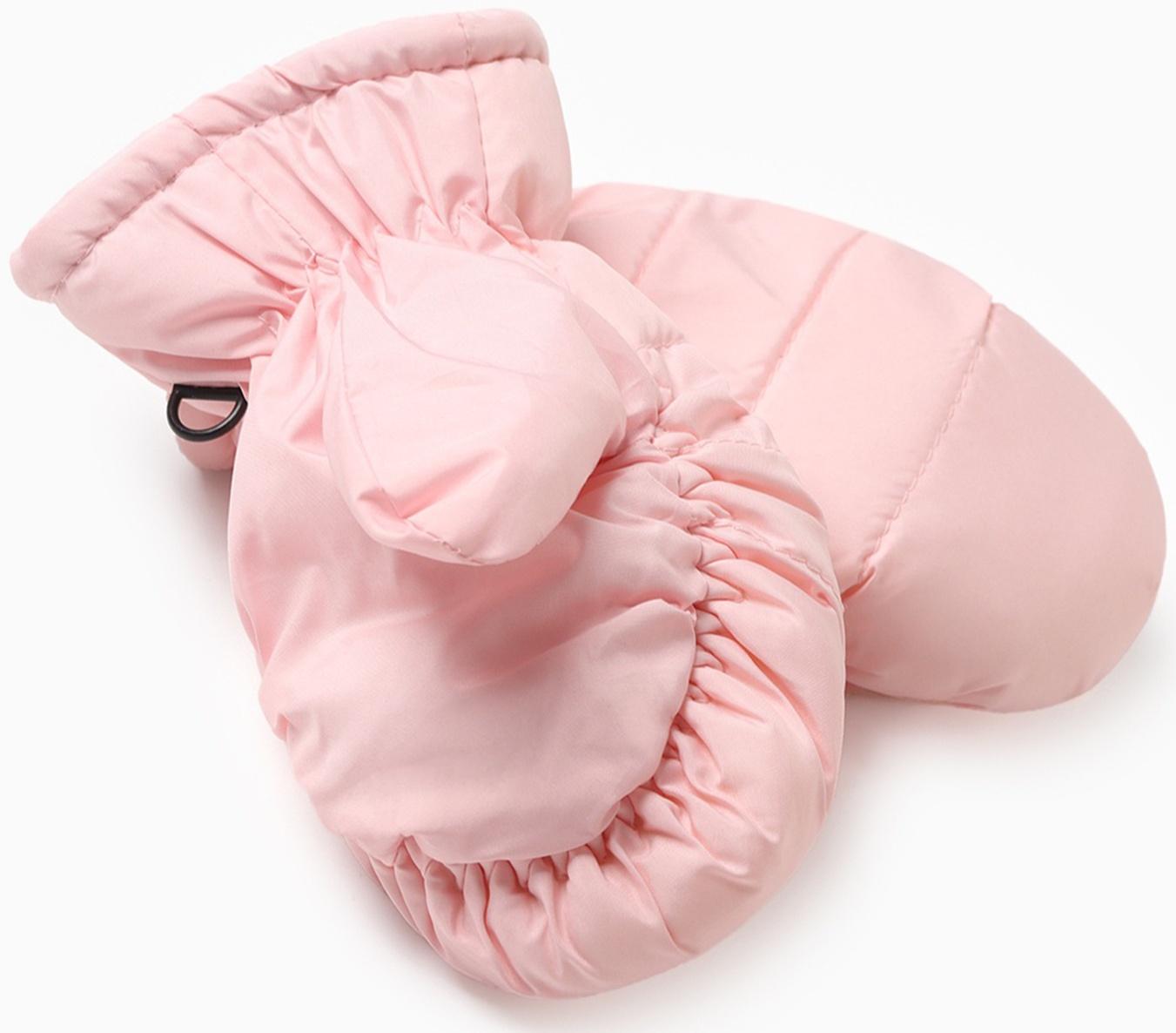 Варежки зимние детские MINAKU, цвет розовый, 15см