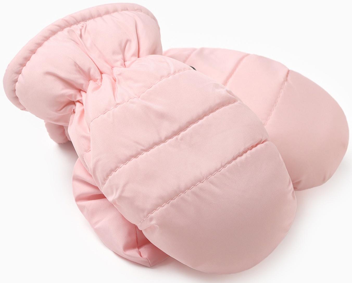 Варежки зимние детские MINAKU, цвет розовый, 15см