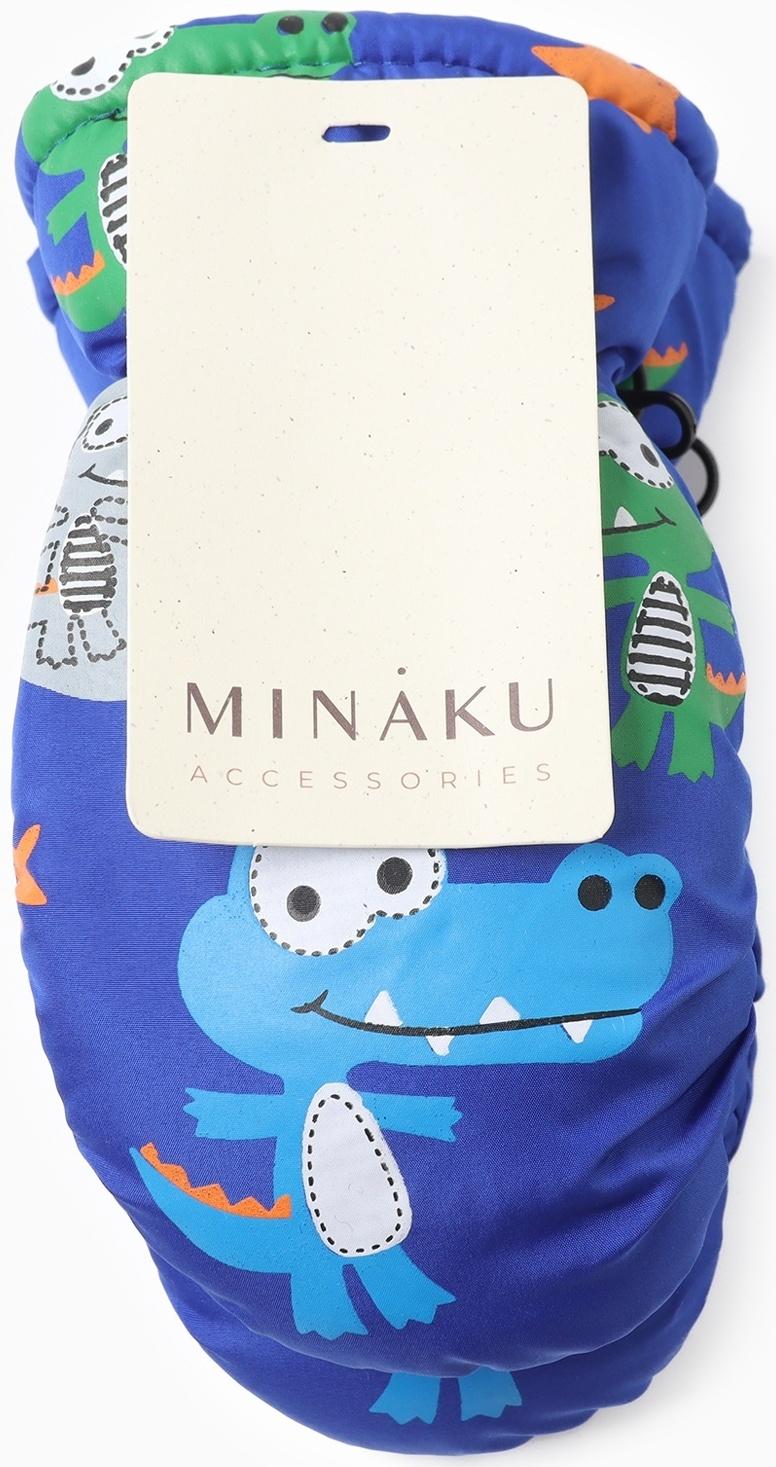 Варежки зимние детские MINAKU, цвет синий, 18см