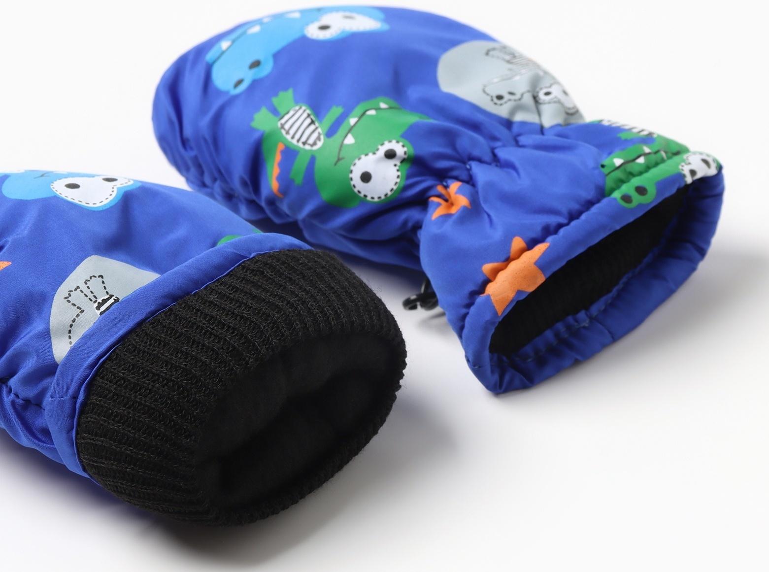 Варежки зимние детские MINAKU, цвет синий, 18см