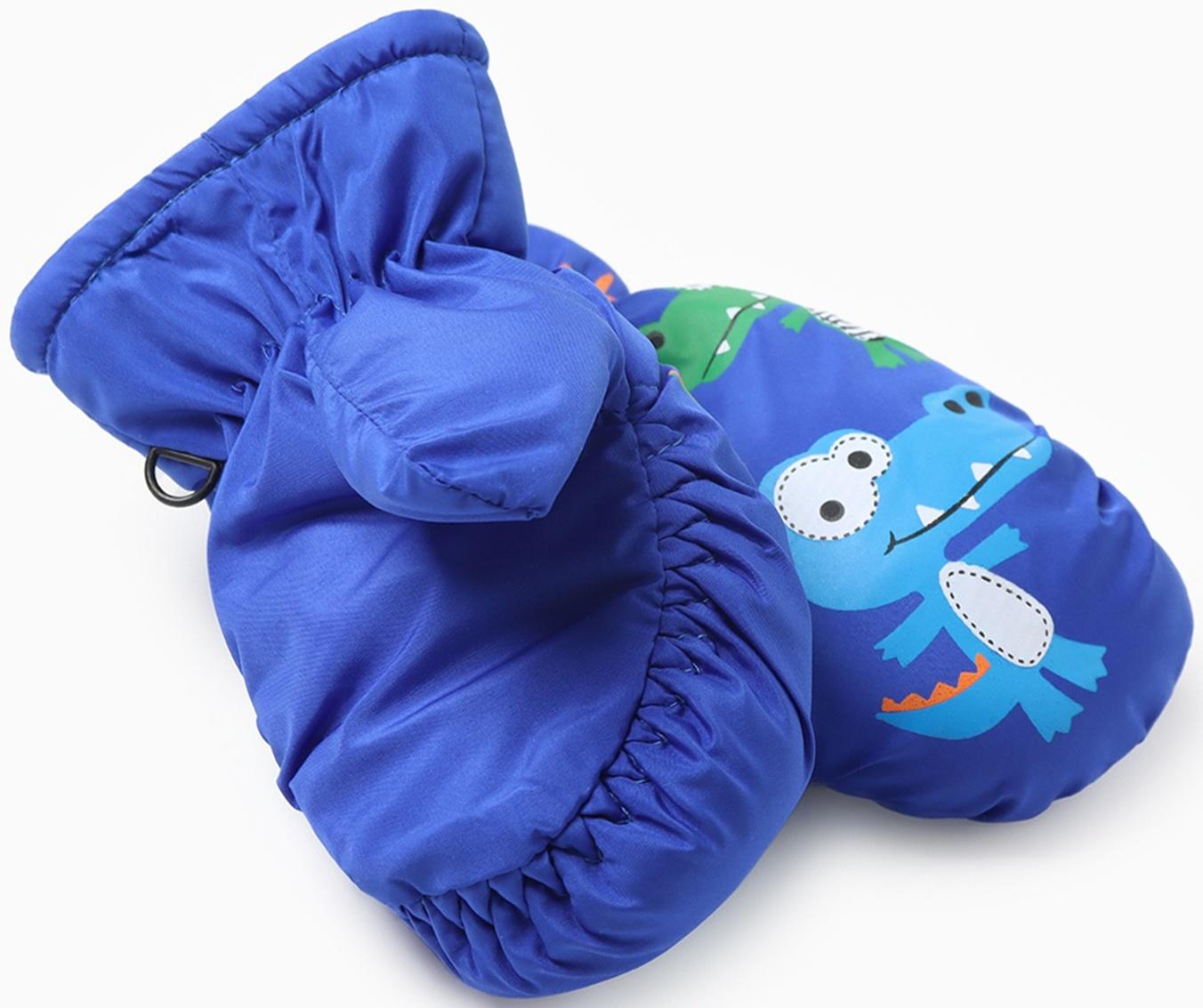 Варежки зимние детские MINAKU, цвет синий, 18см