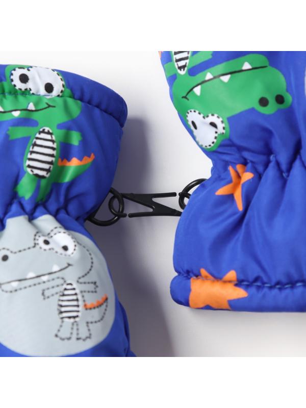 Варежки зимние детские MINAKU, цвет синий, 18см