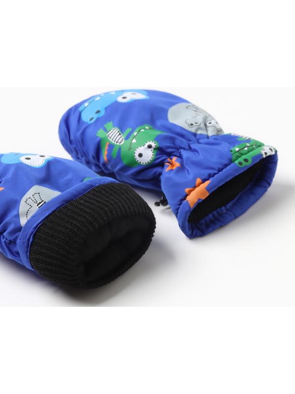 Варежки зимние детские MINAKU, цвет синий, 18см