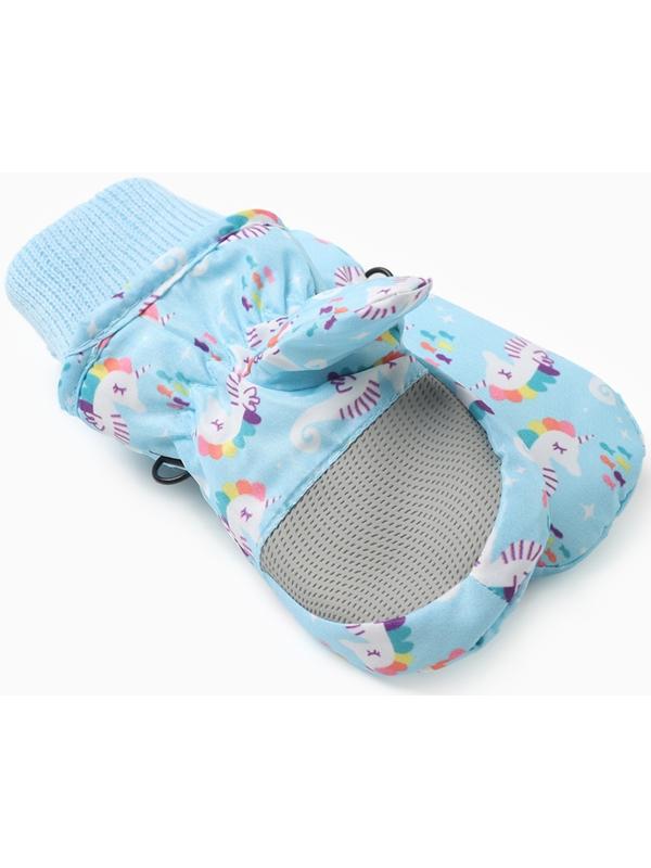 Варежки зимние детские MINAKU, цвет голубой, 15см