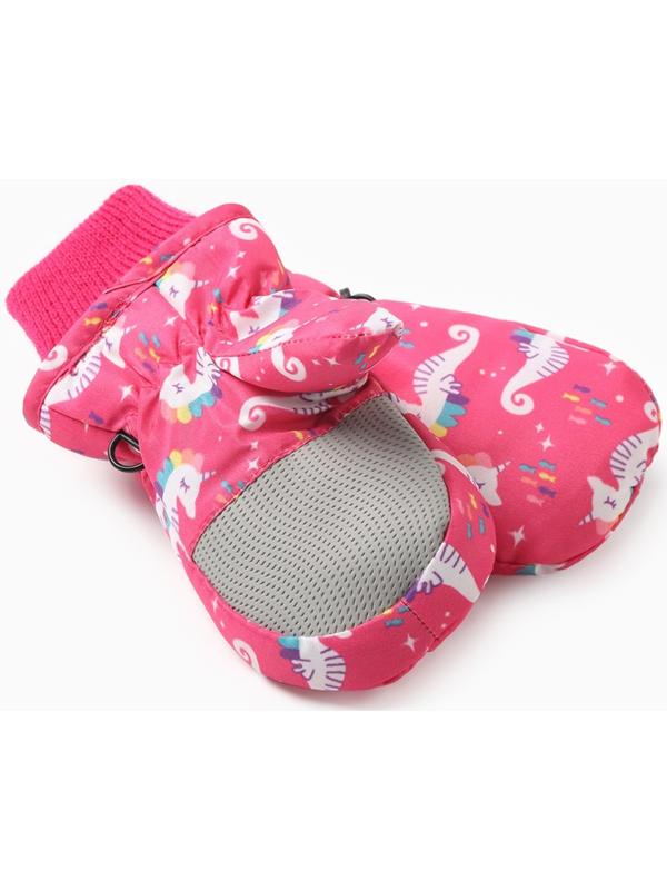 Варежки зимние детские MINAKU, цвет малиновый, 15см