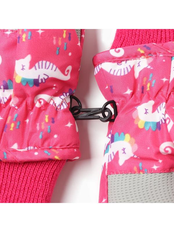 Варежки зимние детские MINAKU, цвет малиновый, 15см