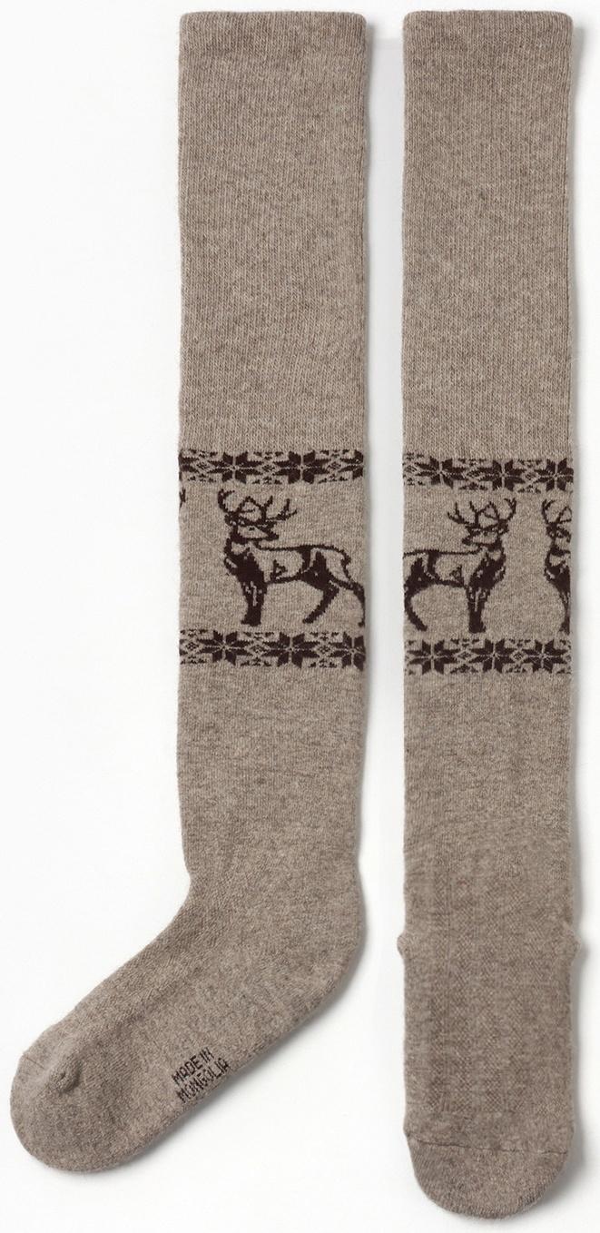 Чулки женские из монгольской шерсти 