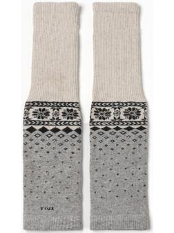 Гетры женские из монгольской шерсти, цвет белый