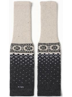 Гетры женские из монгольской шерсти, цвет белый