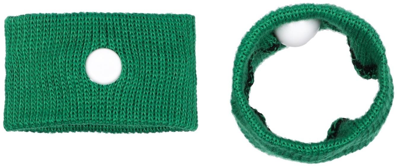 Браслеты от укачивания и тошноты 5*3 см зеленые 2 шт.