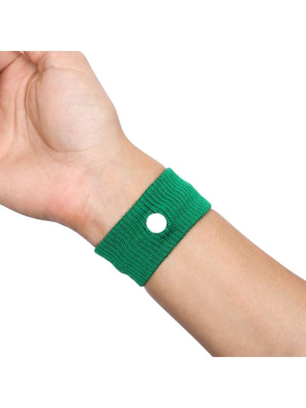 Браслеты от укачивания и тошноты 5*3 см зеленые 2 шт.