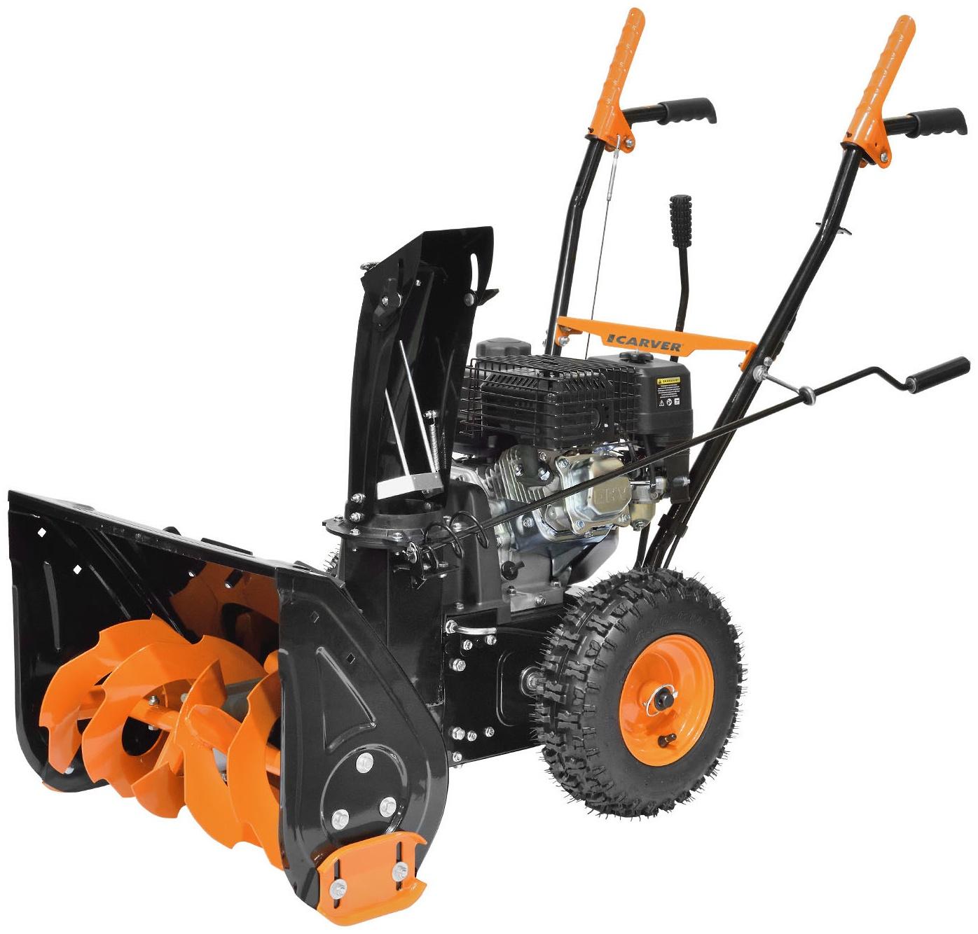 Снегоуборщик CARVER STG 756, самоходный, 7 л.с., шир./выс. 56×43 см, ск. 5/2, колеса 13
