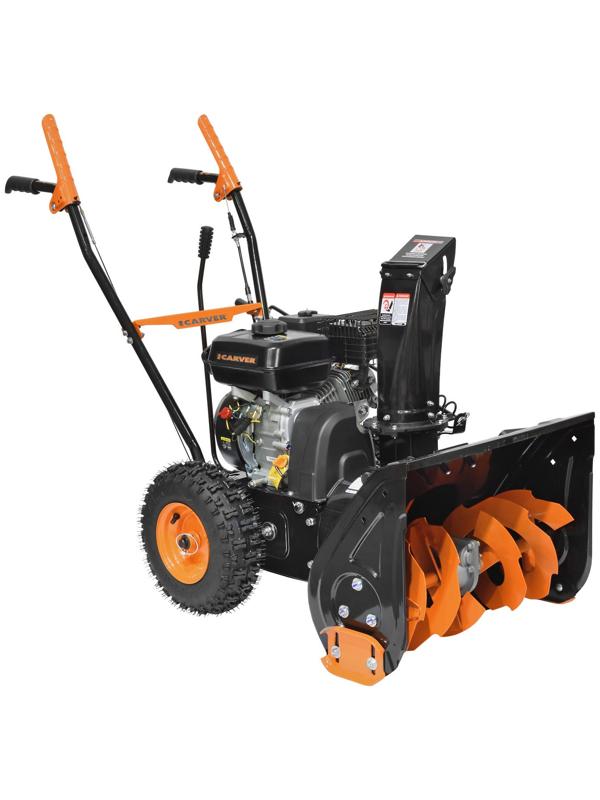 Снегоуборщик CARVER STG 756, самоходный, 7 л.с., шир./выс. 56×43 см, ск. 5/2, колеса 13