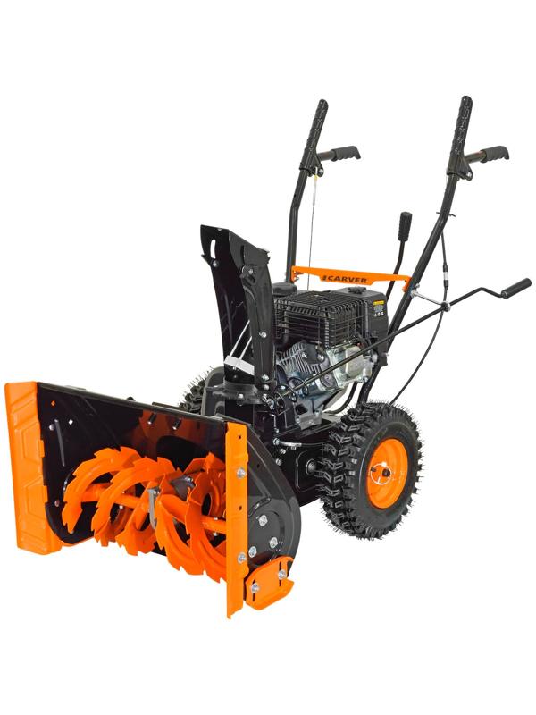 Снегоуборщик CARVER STG 756, самоходный, 7 л.с., шир./выс. 56×43 см, ск. 5/2, колеса 13
