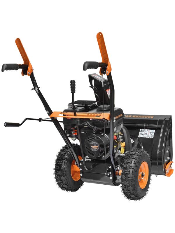 Снегоуборщик CARVER STG 756, самоходный, 7 л.с., шир./выс. 56×43 см, ск. 5/2, колеса 13