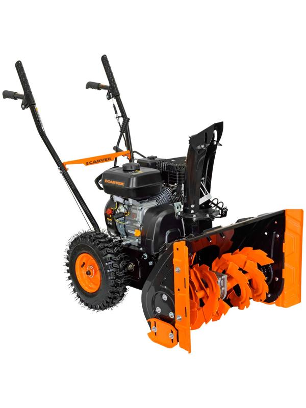 Снегоуборщик CARVER STG 756, самоходный, 7 л.с., шир./выс. 56×43 см, ск. 5/2, колеса 13