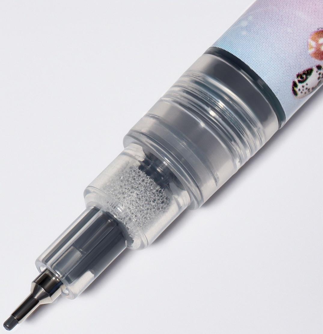 Маркер для дизайна ногтей, тонкий, акриловый, 13,7 см, цвет чёрный