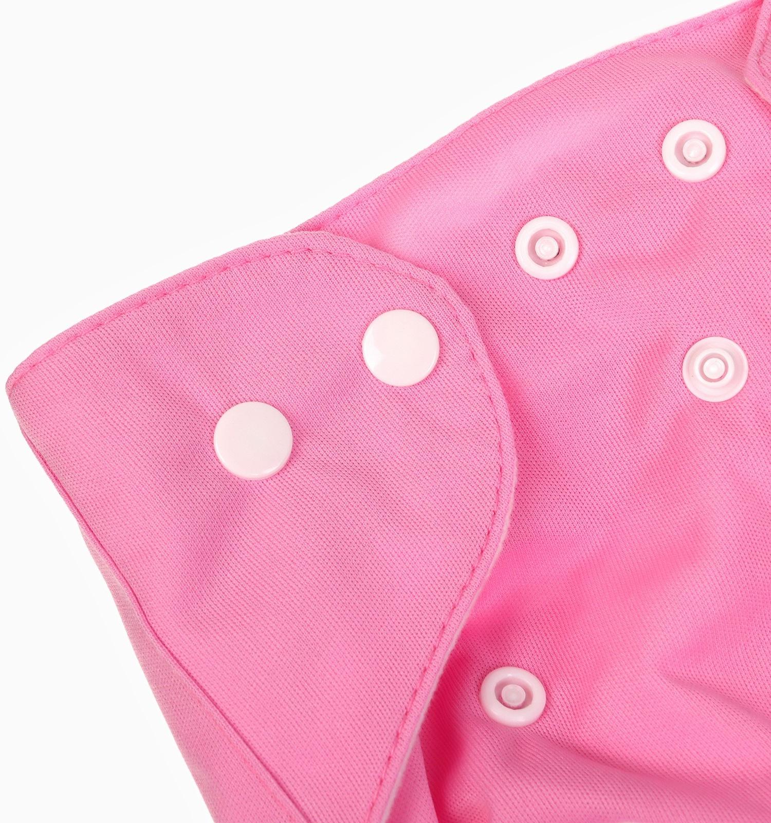 Многоразовый подгузник Крошка Я «Наш цветочек», 3-15 кг, розовый