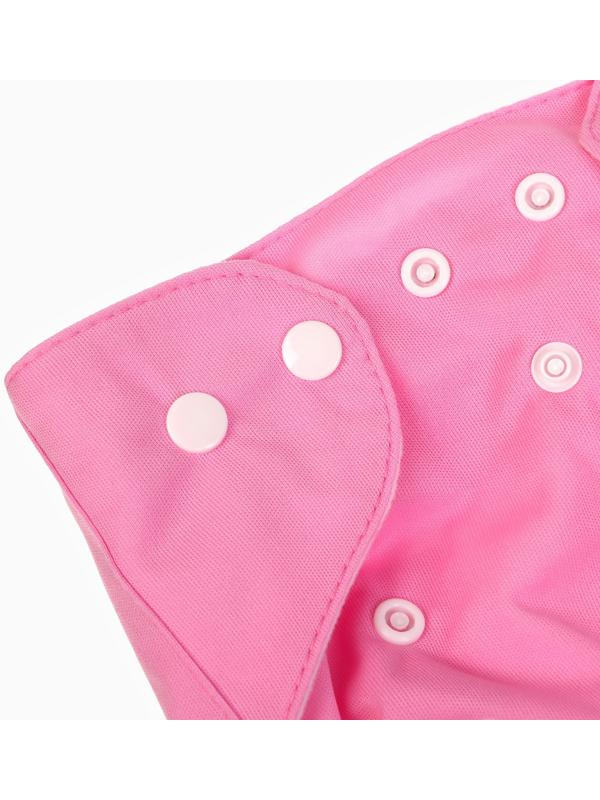 Многоразовый подгузник Крошка Я «Наш цветочек», 3-15 кг, розовый