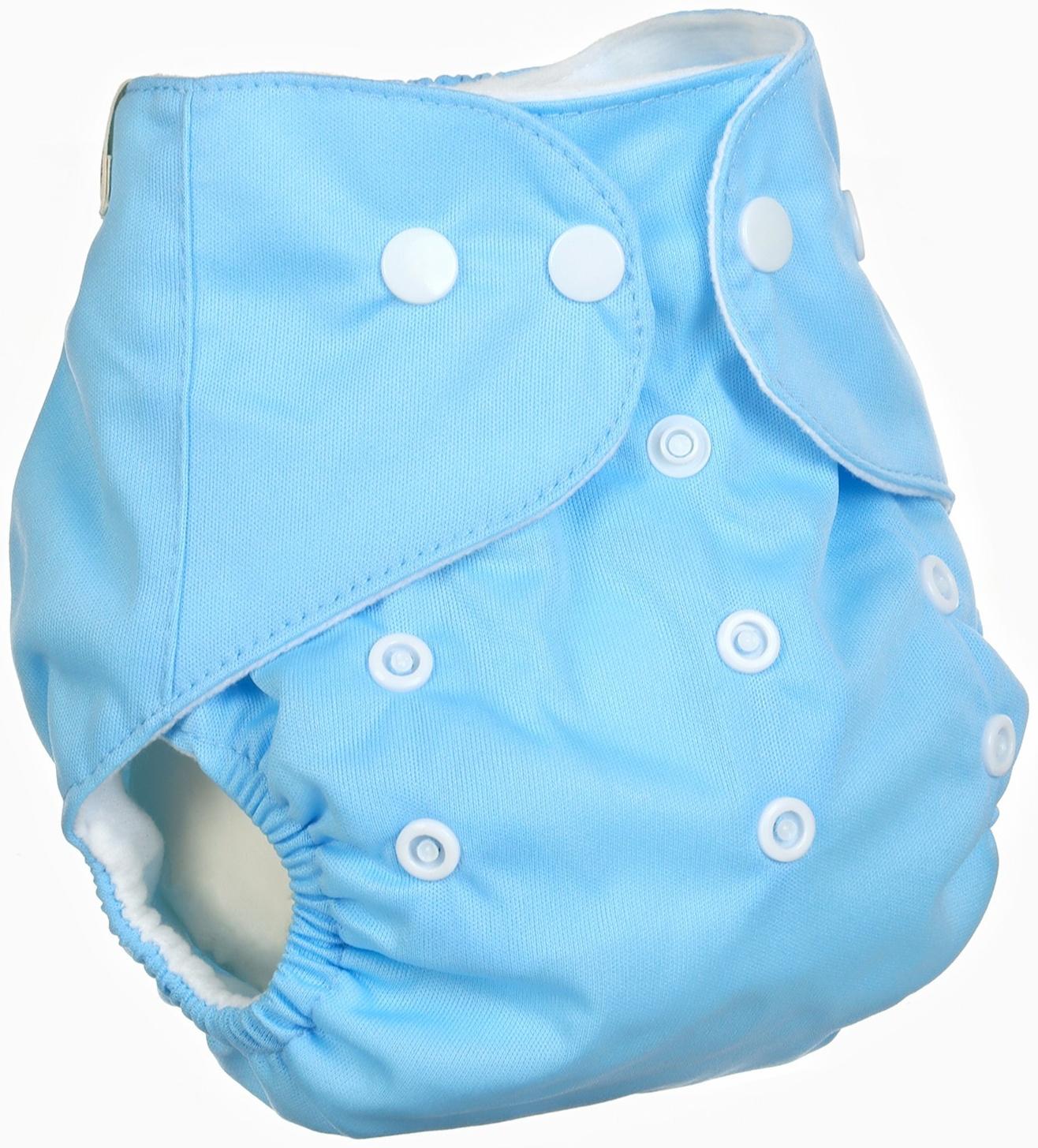 Многоразовый подгузник Крошка Я «Little baby», 3-15 кг, голубой