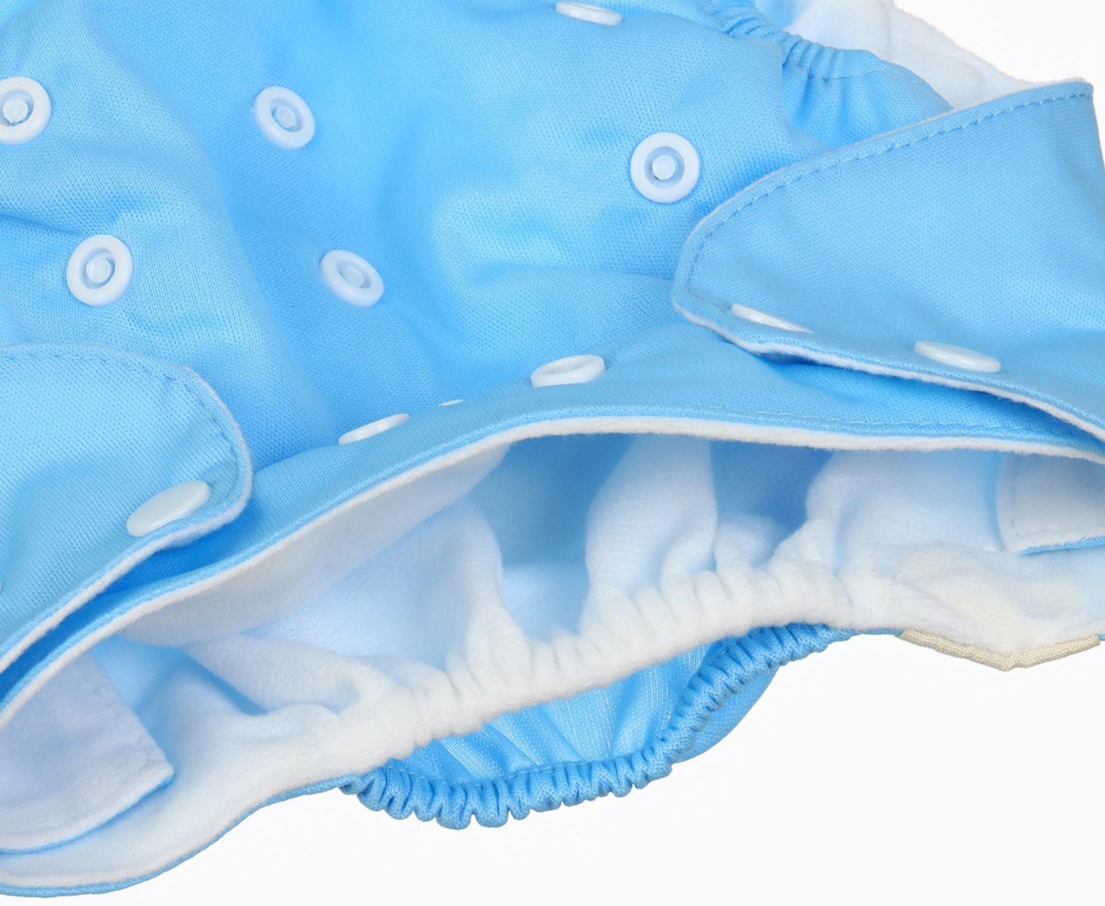 Многоразовый подгузник Крошка Я «Little baby», 3-15 кг, голубой