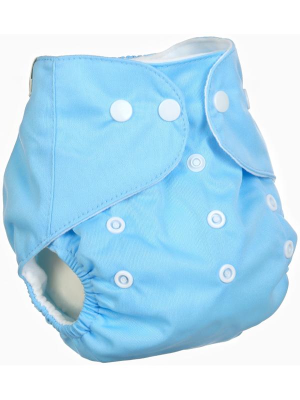 Многоразовый подгузник Крошка Я «Little baby», 3-15 кг, голубой