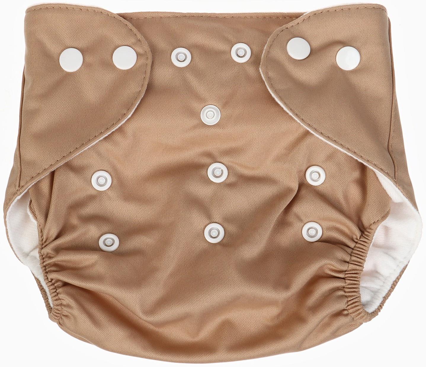 Многоразовый подгузник Крошка Я «Львенок», 3-15 кг, коричневый