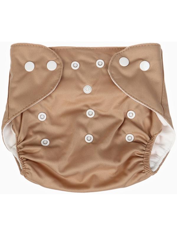 Многоразовый подгузник Крошка Я «Львенок», 3-15 кг, коричневый