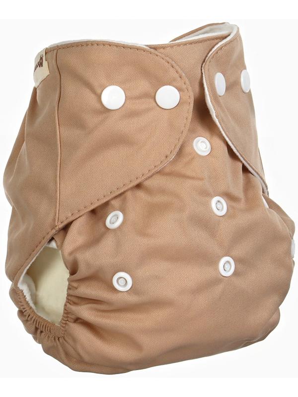 Многоразовый подгузник Крошка Я «Львенок», 3-15 кг, коричневый