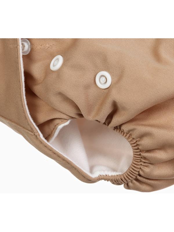 Многоразовый подгузник Крошка Я «Львенок», 3-15 кг, коричневый