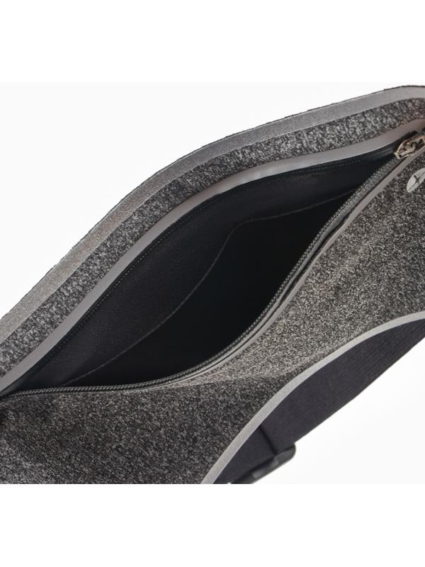 Сумка поясная туристическа, влагозащитная, 32 х 12 см, серая