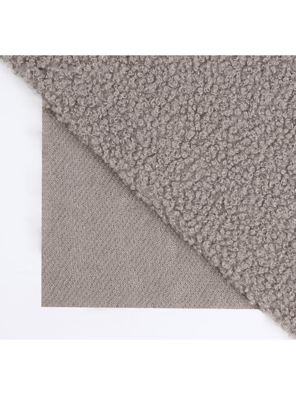 Лоскут мех «Барашек», 50 × 50 см, 500 г/м, цвет серый №7