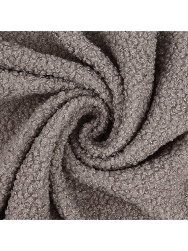 Лоскут мех «Барашек», 50 × 50 см, 500 г/м, цвет серый №7