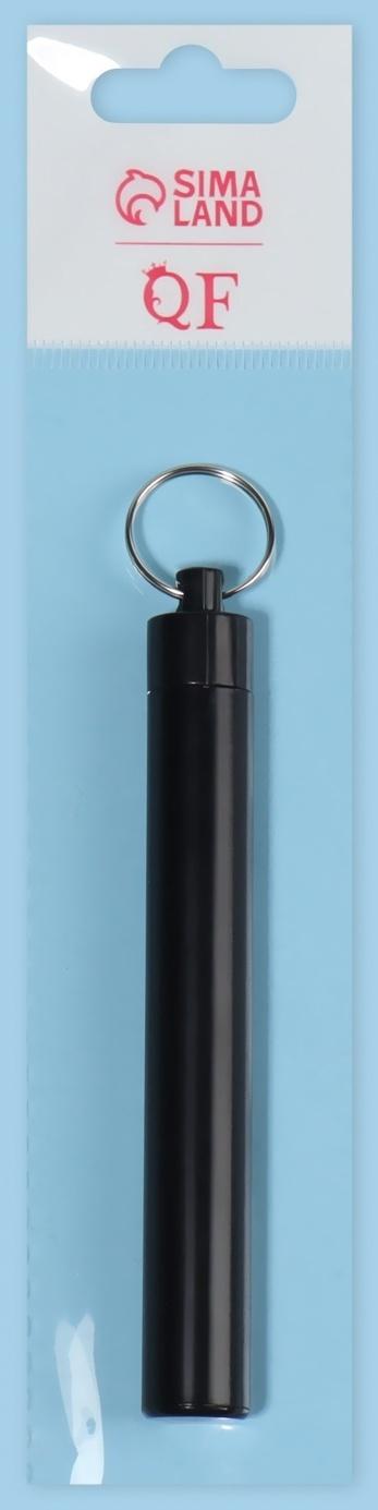 Набор для чистки ушей, 3 предмета, d = 1,2 × 10 см, в футляре, цвет чёрный