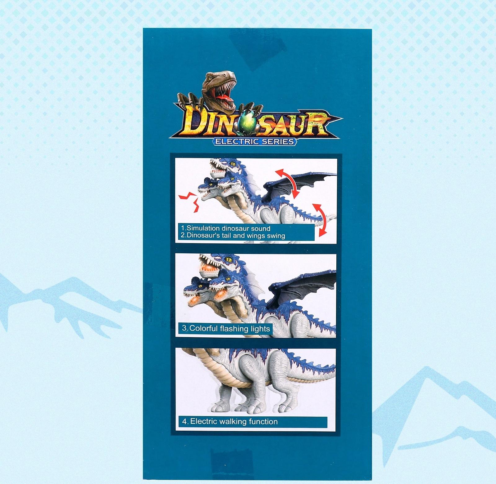 Динозавр «Дракон», световые и звуковые эффекты, работает от батареек