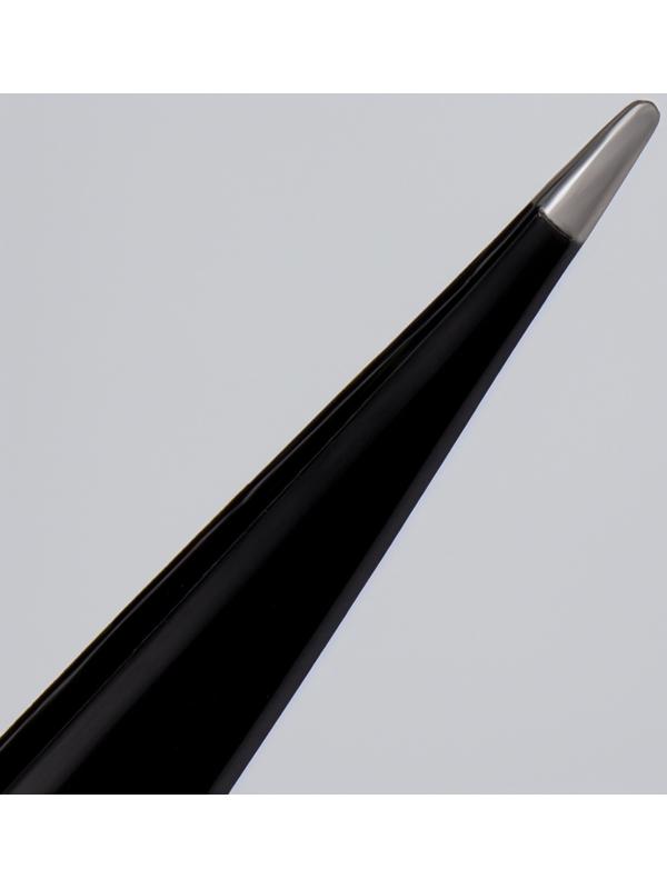 Пинцет заострённый, 9.5 см, цвет чёрный