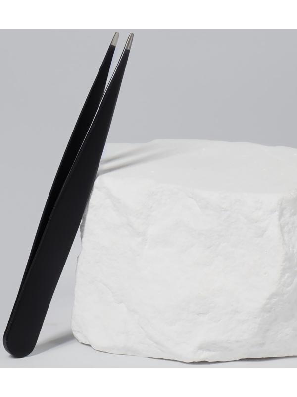 Пинцет заострённый, 9.5 см, цвет чёрный