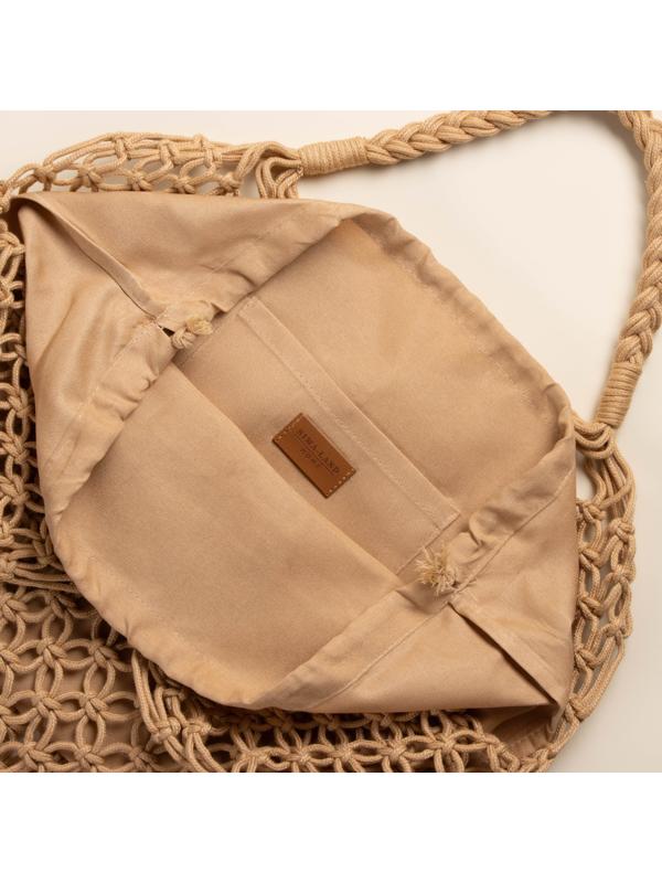 Сумка женская SL Home, ручное плетение, хлопок, длина ручек 15 см, 40×32 см