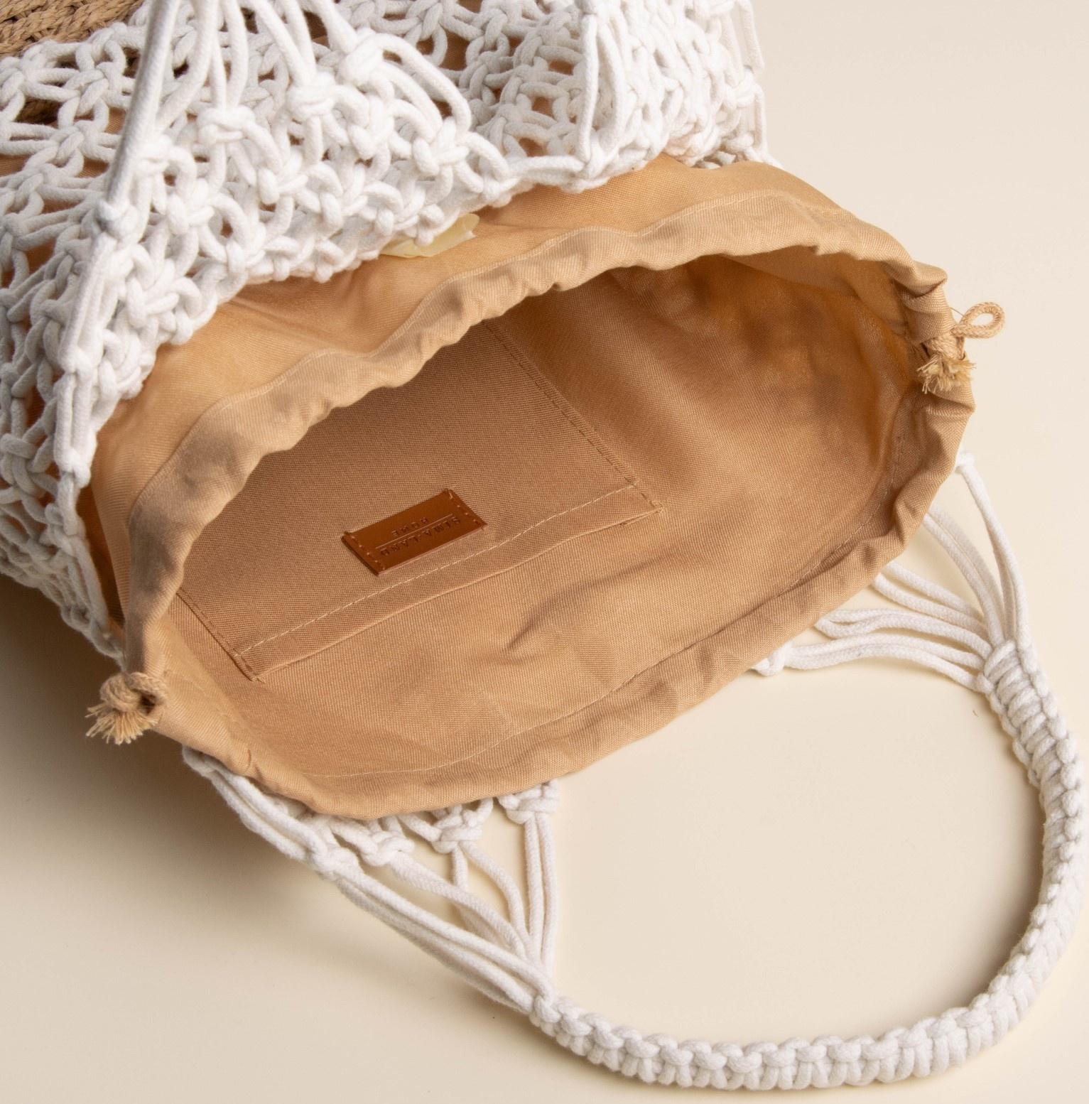 Сумка женская SL Home, ручное плетение, хлопок, 27×48 см