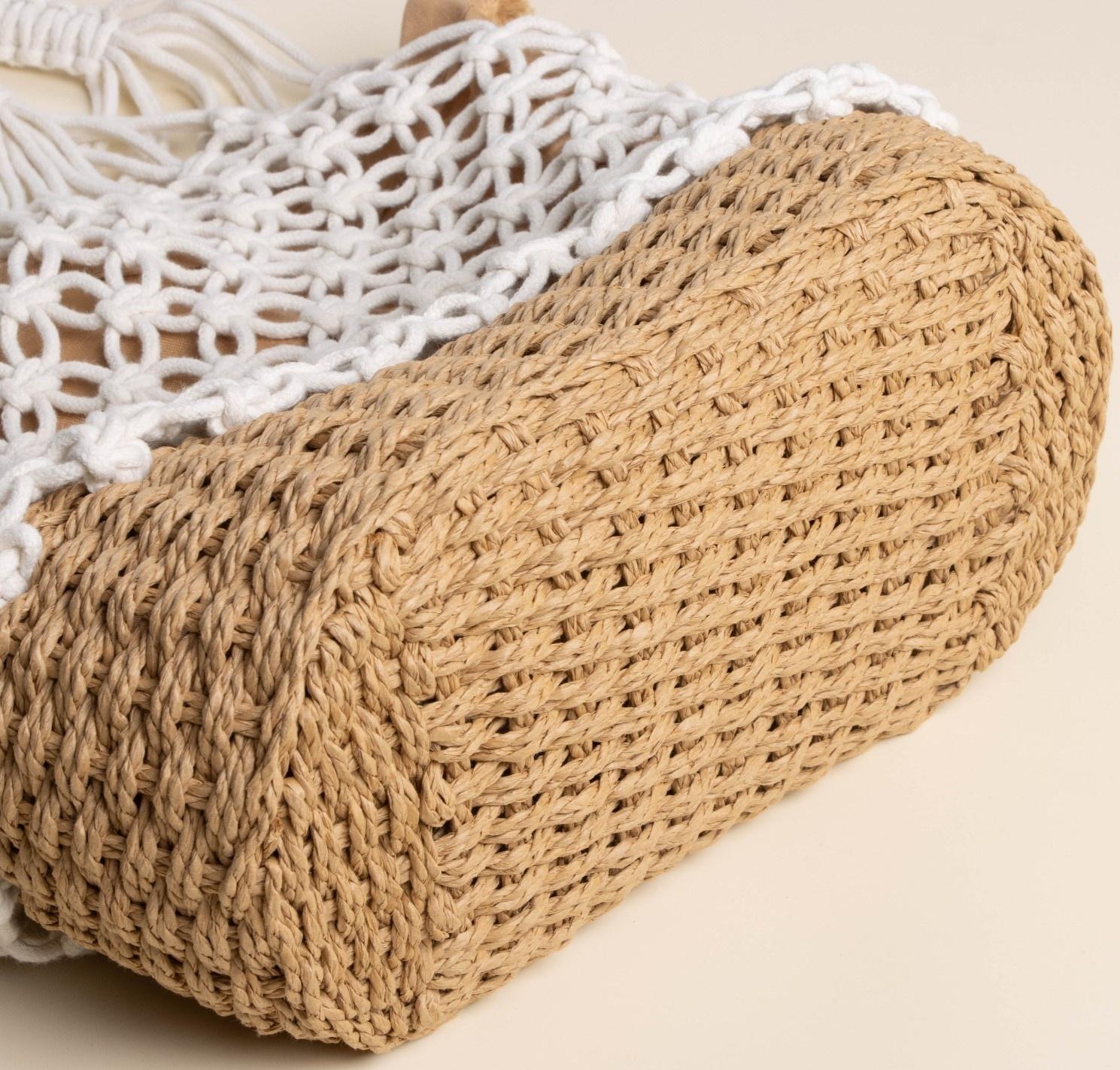 Сумка женская SL Home, ручное плетение, хлопок, 27×48 см